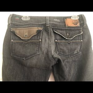 Diesel jeans with leather pocket